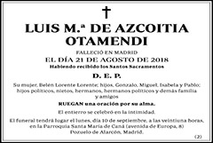 Luis M.ª de Azcoitia Otamendi